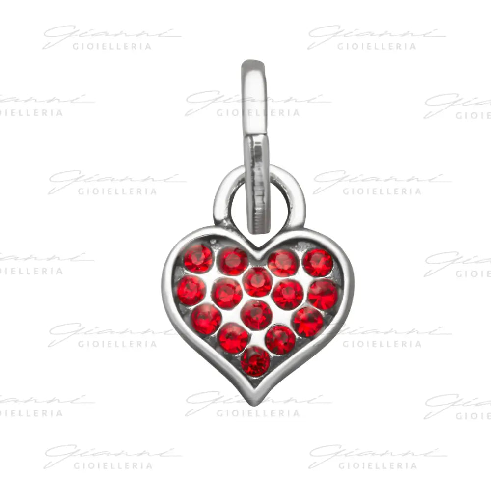 Mini Charm Giovanni Raspini - Cuore Crystal Rosso Charm