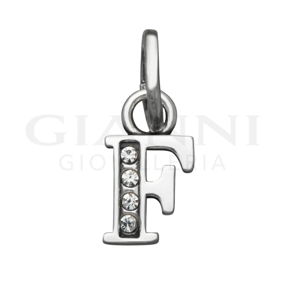 Mini Charm Giovanni Raspini - ’F’ Crystal Charm