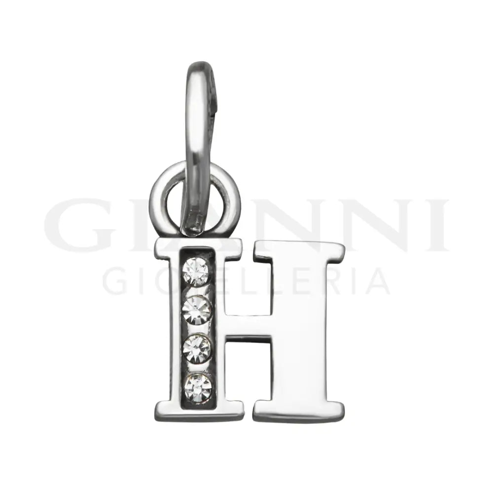 Mini Charm Giovanni Raspini - ’H’ Crystal Charm