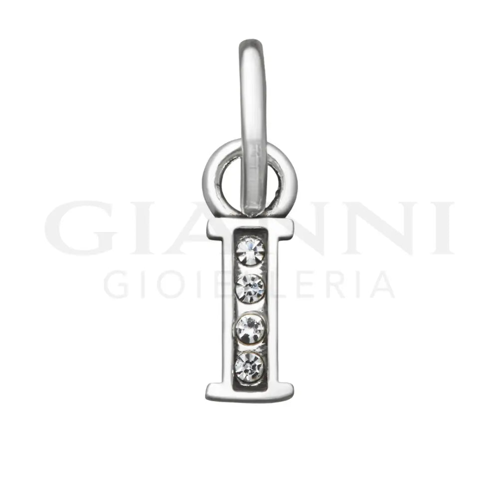 Mini Charm Giovanni Raspini - ’I’ Crystal Charm