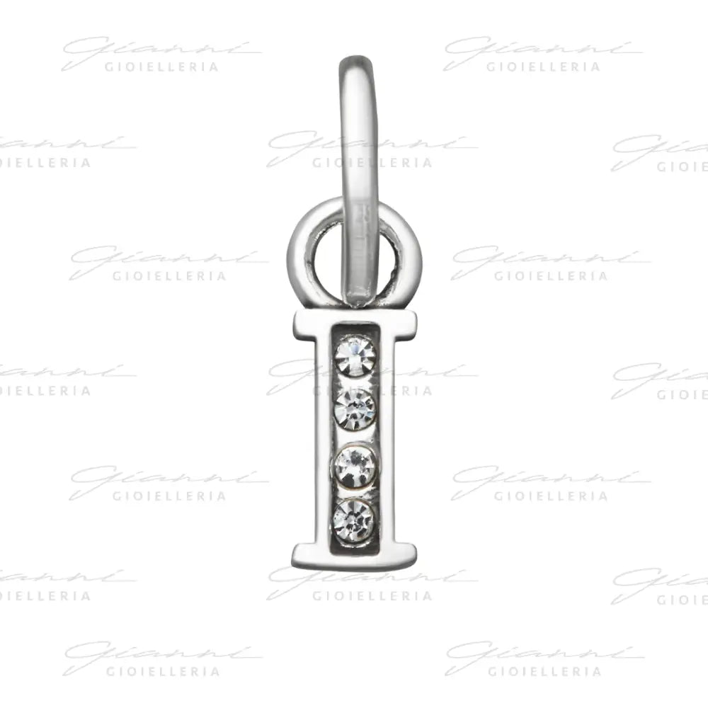 Mini Charm Giovanni Raspini - ’I’ Crystal Charm