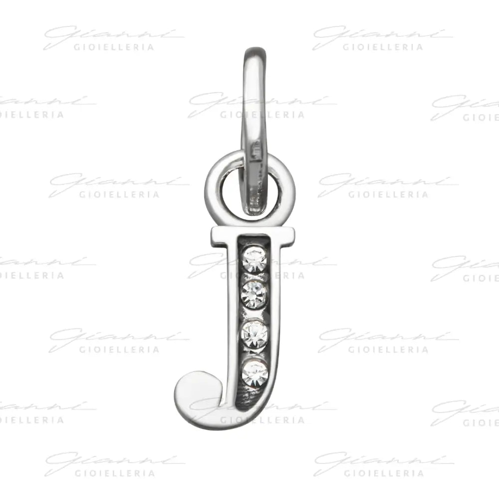 Mini Charm Giovanni Raspini - ’J’ Crystal Charm