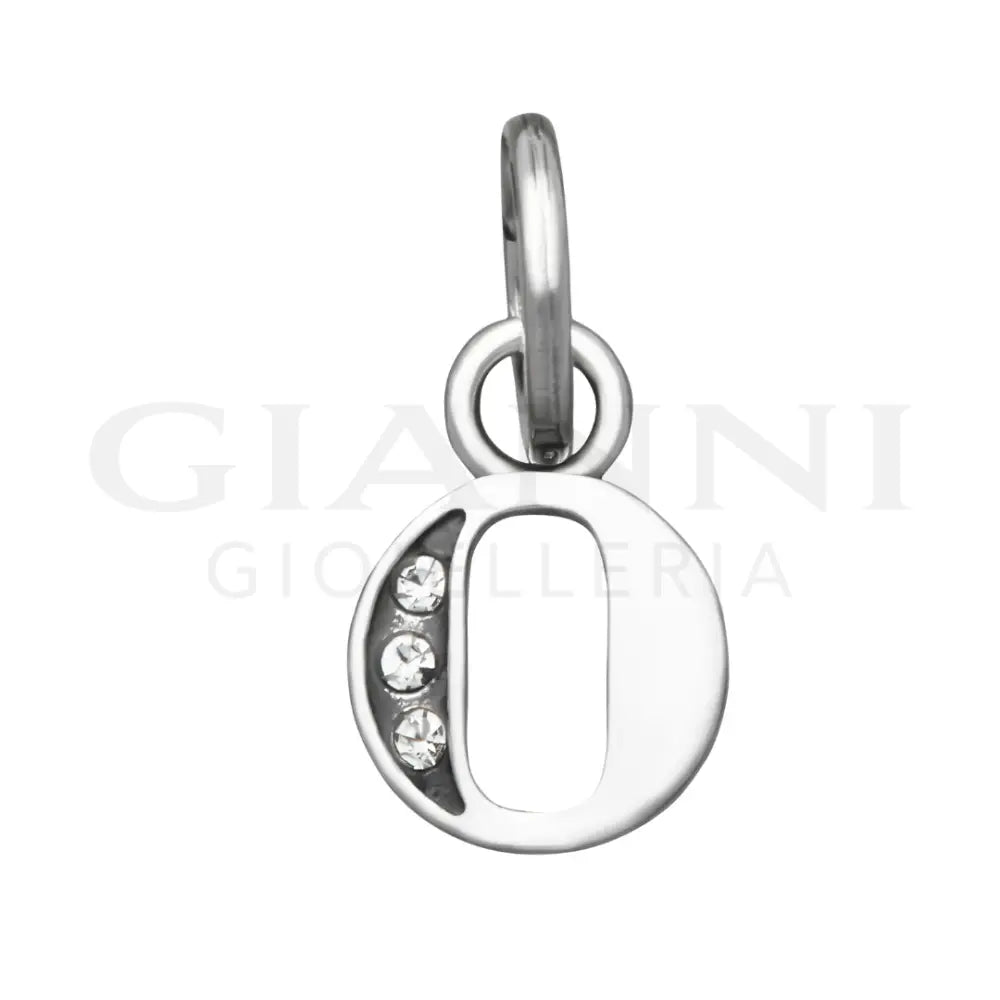 Mini Charm Giovanni Raspini - ’O’ Crystal Charm