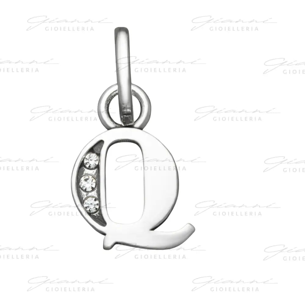 Mini Charm Giovanni Raspini - ’Q’ Crystal Charm