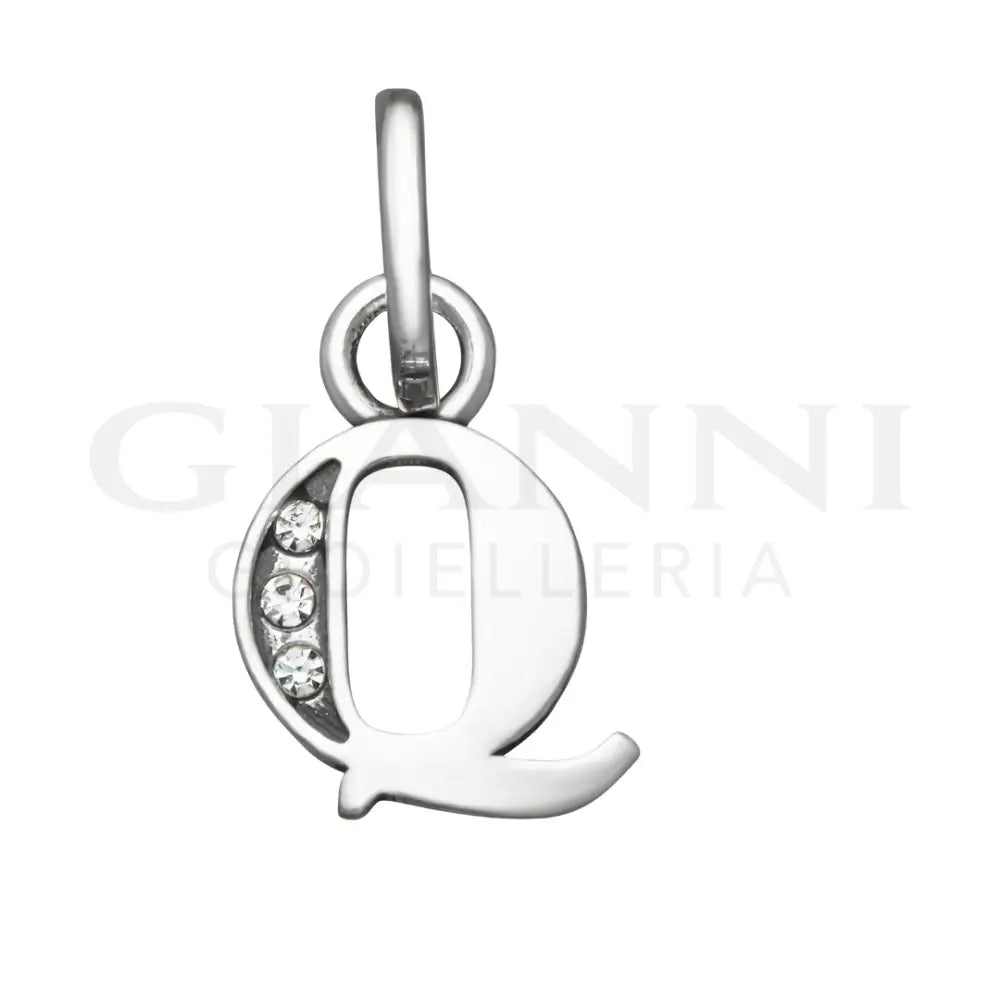 Mini Charm Giovanni Raspini - ’Q’ Crystal Charm