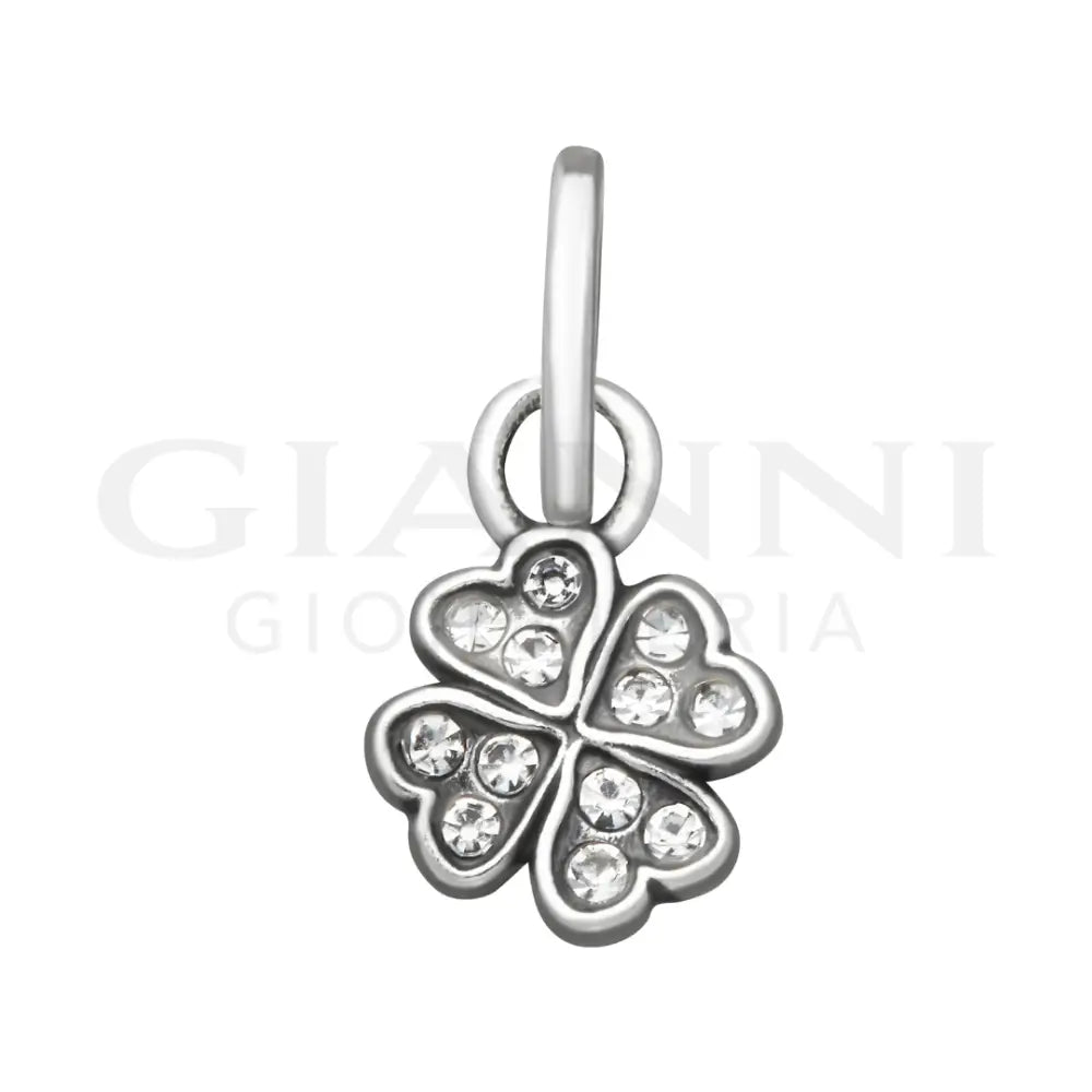 Mini Charm Giovanni Raspini - Quadrifoglio Crystal Charm