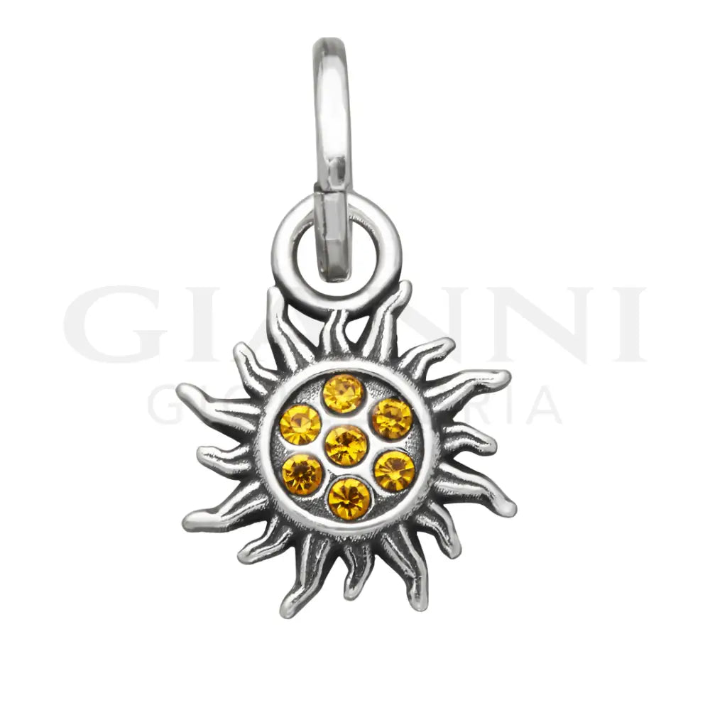 Mini Charm Giovanni Raspini - Sole Crystal Giallo Charm