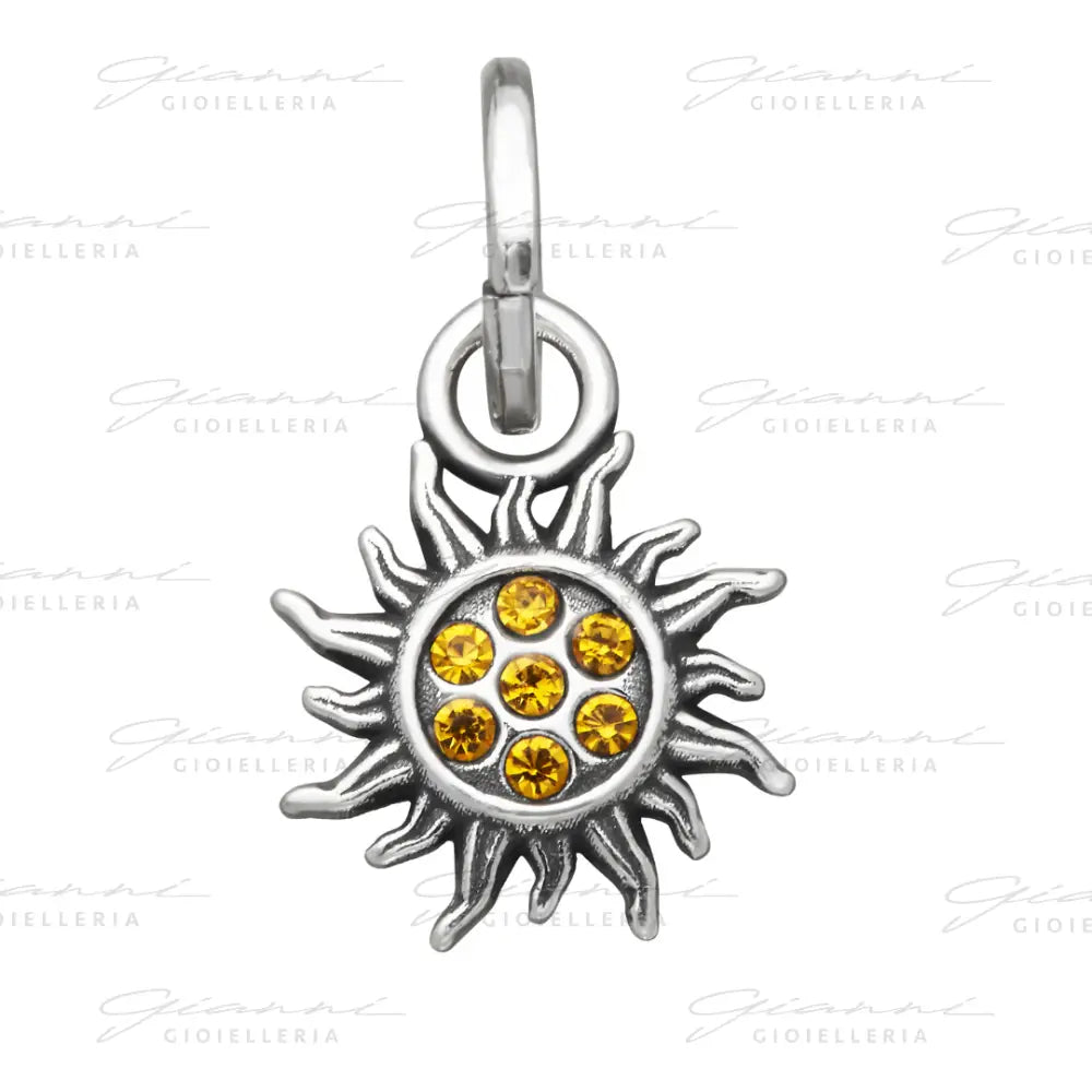 Mini Charm Giovanni Raspini - Sole Crystal Giallo Charm
