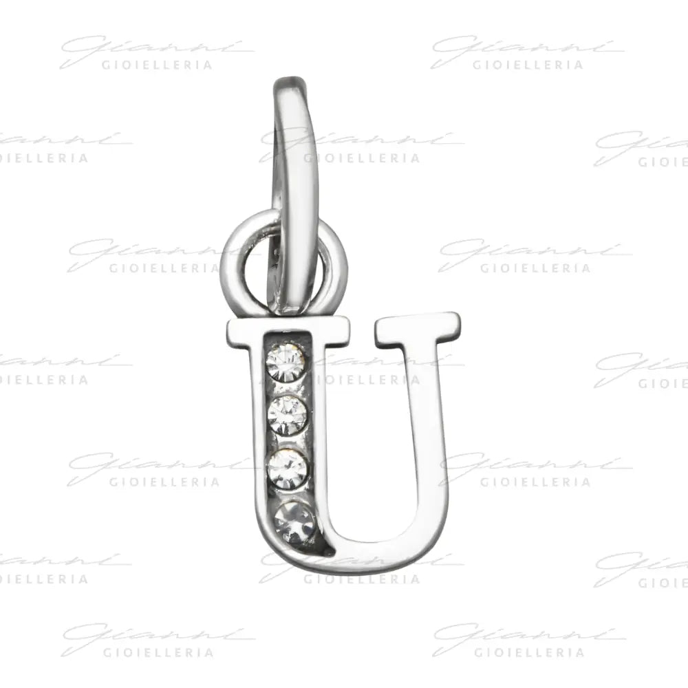 Mini Charm Giovanni Raspini - ’U’ Crystal Charm