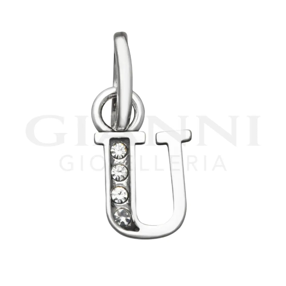 Mini Charm Giovanni Raspini - ’U’ Crystal Charm