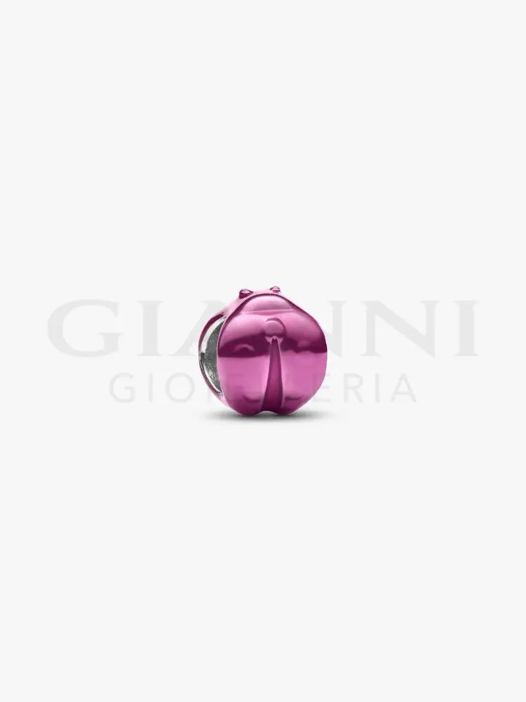 Mini Charm Pandora - Coccinella effetto metallico rosa - Charm