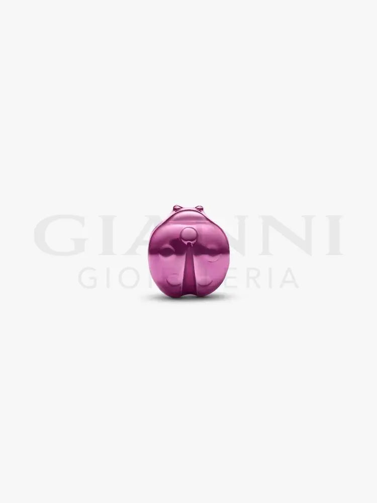 Mini Charm Pandora - Coccinella effetto metallico rosa - Charm