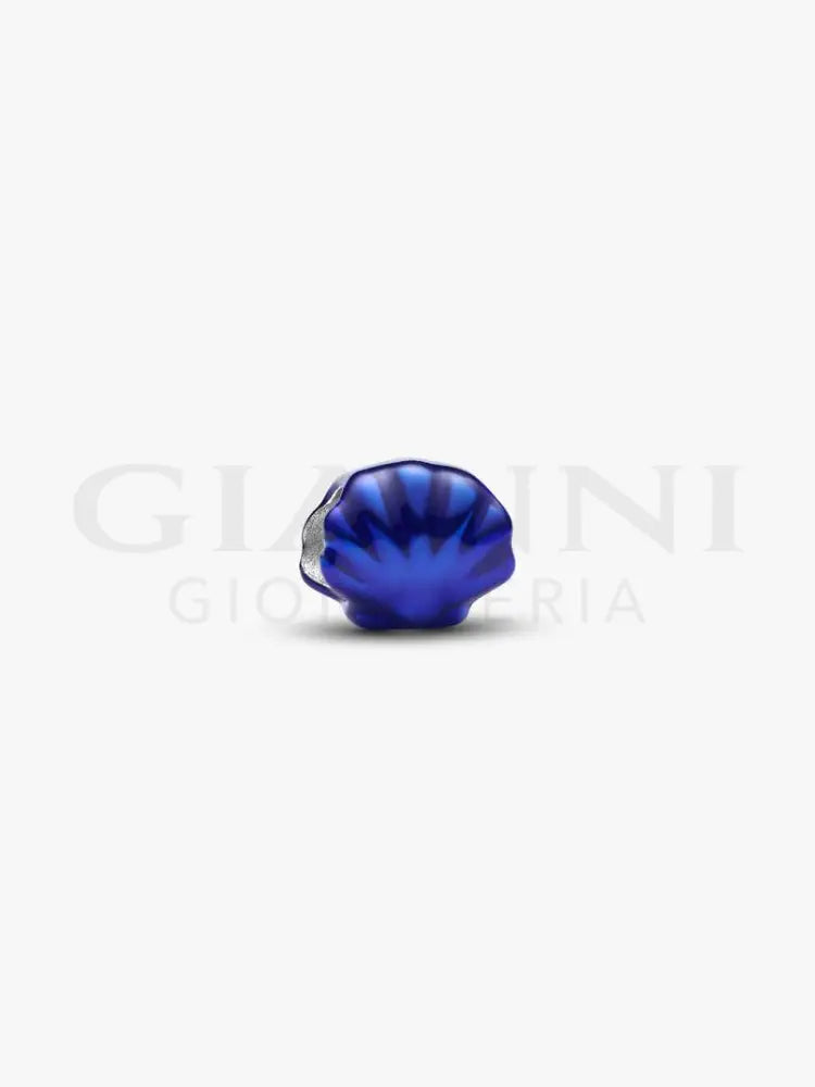 Mini Charm Pandora - Conchiglia effetto metallico blu - Charm