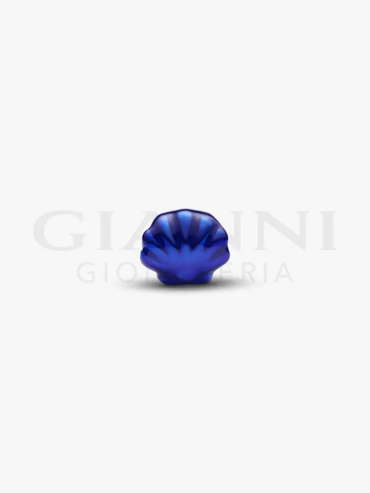 Mini Charm Pandora - Conchiglia effetto metallico blu - Charm