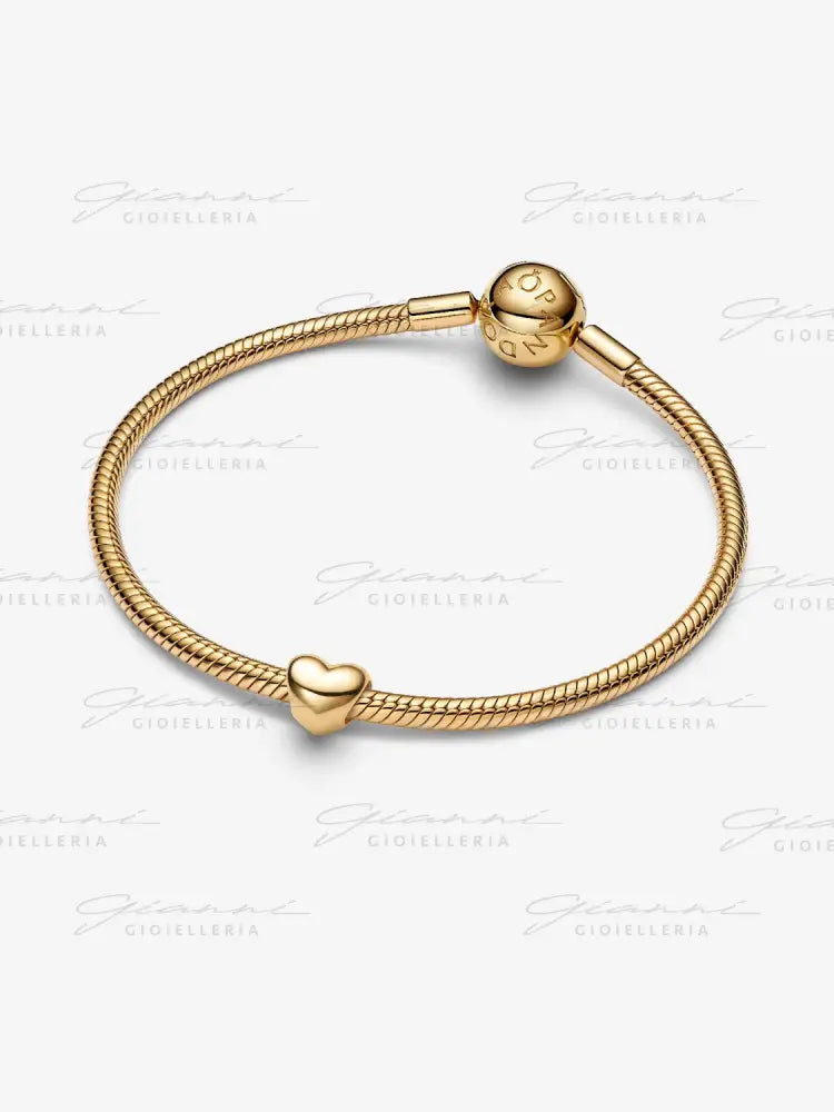 Mini Charm Pandora - Cuore Be Love con Placcatura in Oro Charm