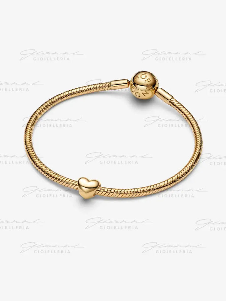 Mini Charm Pandora - Cuore Be Love con Placcatura in Oro Charm
