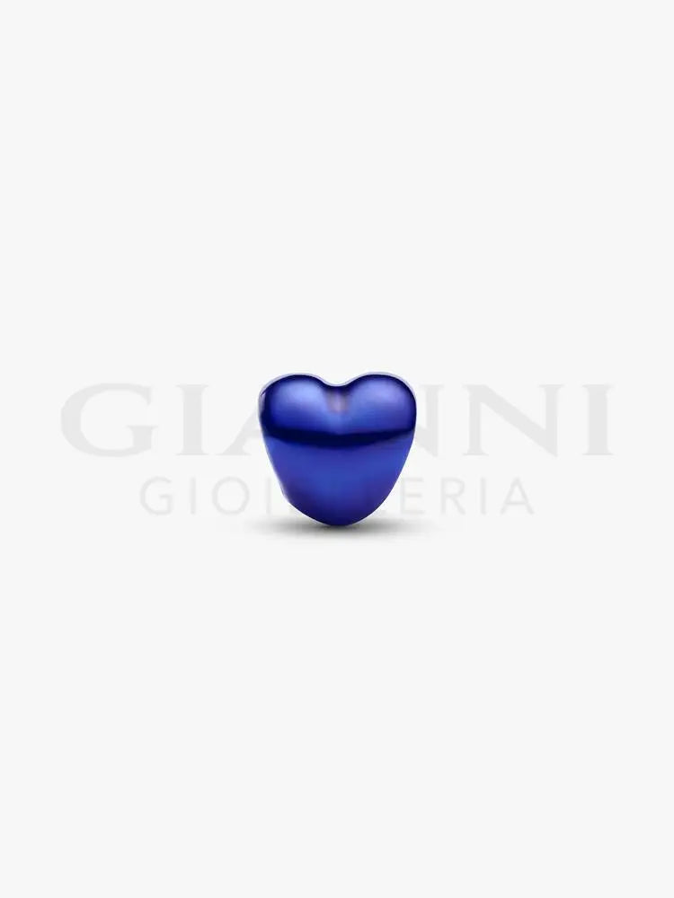 Mini Charm Pandora - Cuore effetto metallico blu - Charm