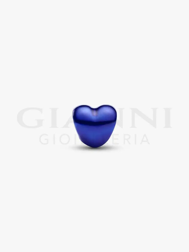 Mini Charm Pandora - Cuore effetto metallico blu - Charm