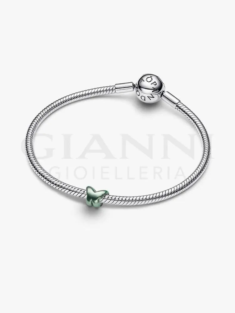 Mini Charm Pandora - Farfalla effetto metallico verde - Charm