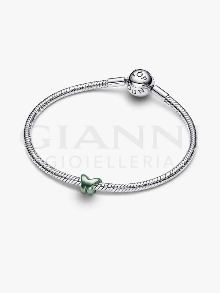 Mini Charm Pandora - Farfalla effetto metallico verde - Charm