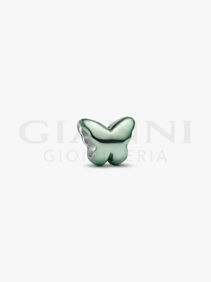 Mini Charm Pandora - Farfalla effetto metallico verde - Charm
