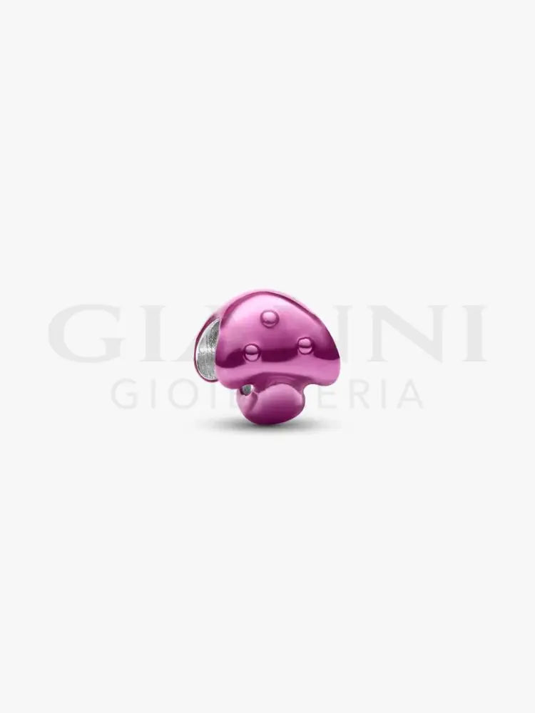Mini Charm Pandora - Fungo effetto metallico rosa - Charm