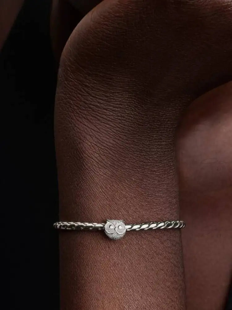 Mini Charm Pandora - Gufo effetto diamantato Charm