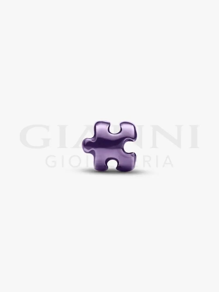 Mini Charm Pandora - Puzzle effetto metallico viola - Charm