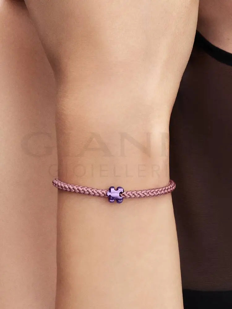 Mini Charm Pandora - Puzzle effetto metallico viola - Charm