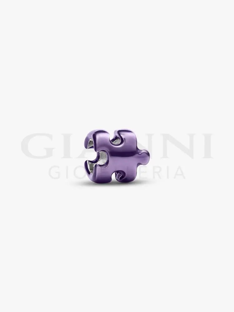 Mini Charm Pandora - Puzzle effetto metallico viola - Charm