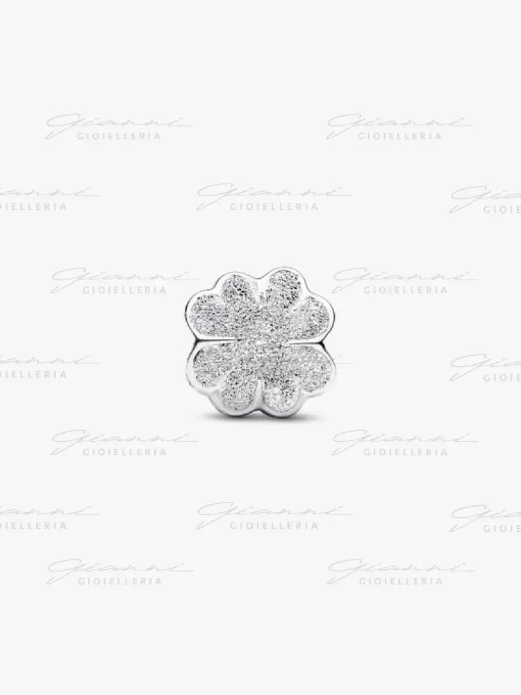 Mini Charm Pandora - Quadrifoglio effetto diamantato Charm
