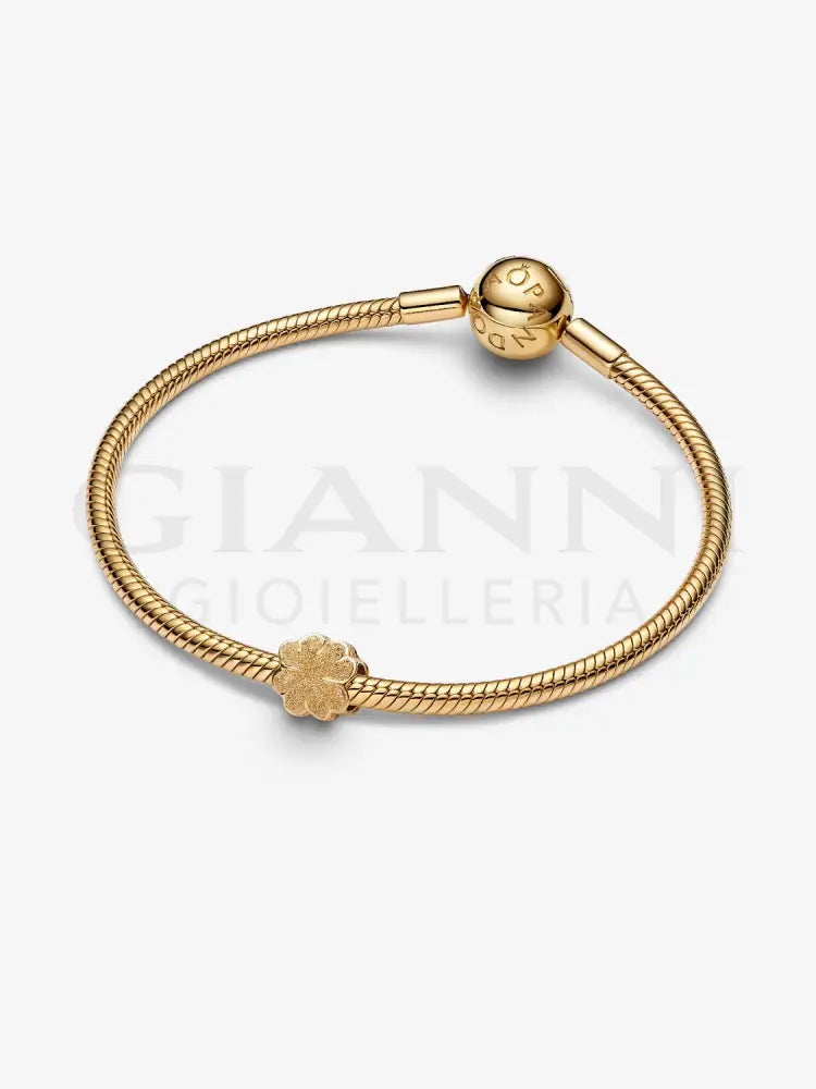 Mini Charm Pandora - Quadrifoglio effetto diamantato Charm