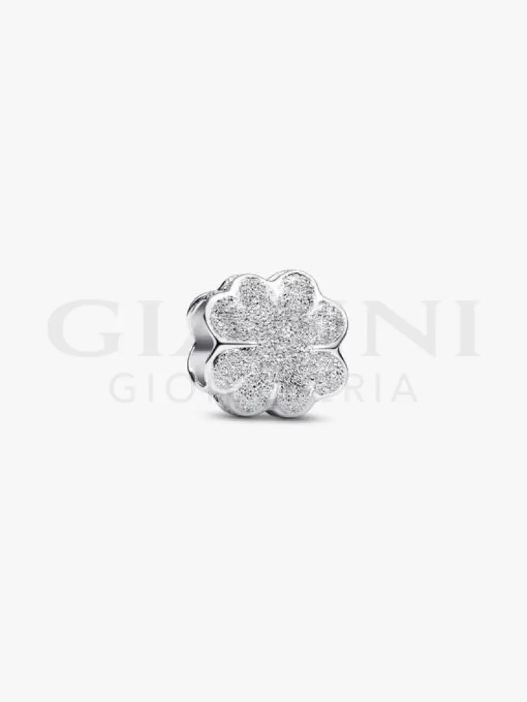 Mini Charm Pandora - Quadrifoglio effetto diamantato Charm