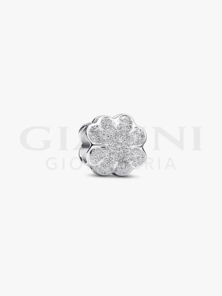 Mini Charm Pandora - Quadrifoglio effetto diamantato Charm