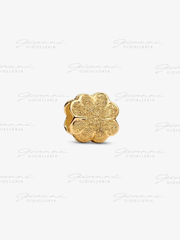 Mini Charm Pandora - Quadrifoglio effetto diamantato Charm