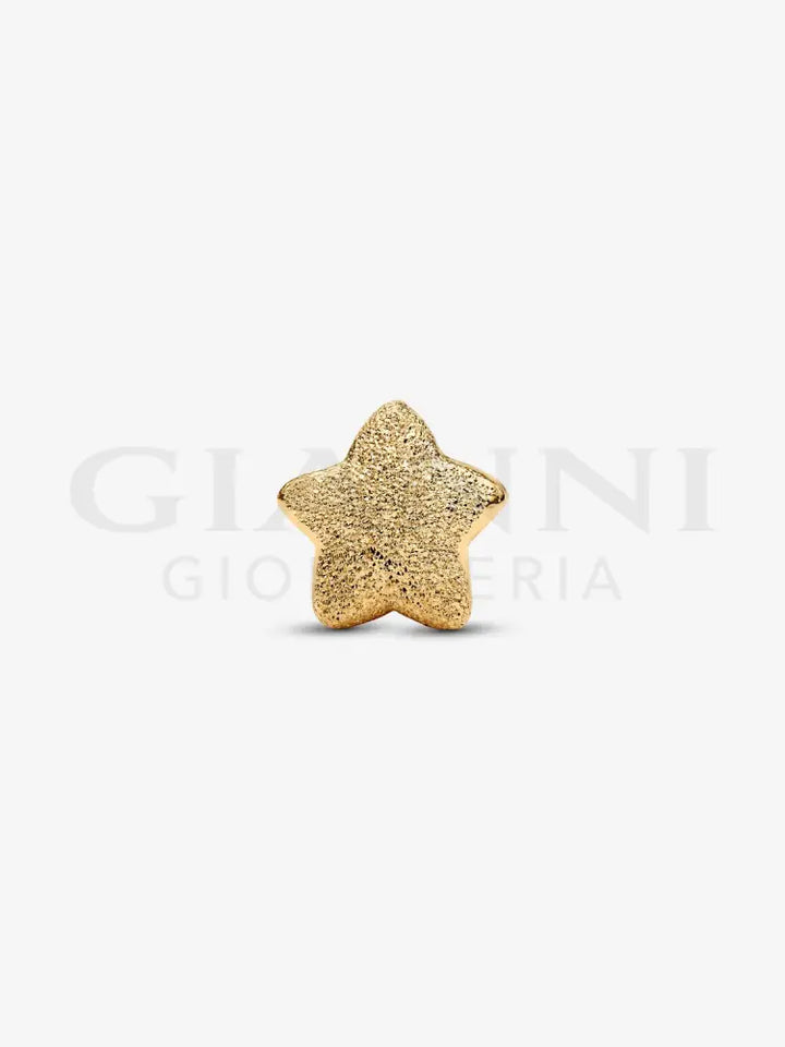 Mini Charm Pandora - Stella effetto diamantato con Placcatura in Oro Charm