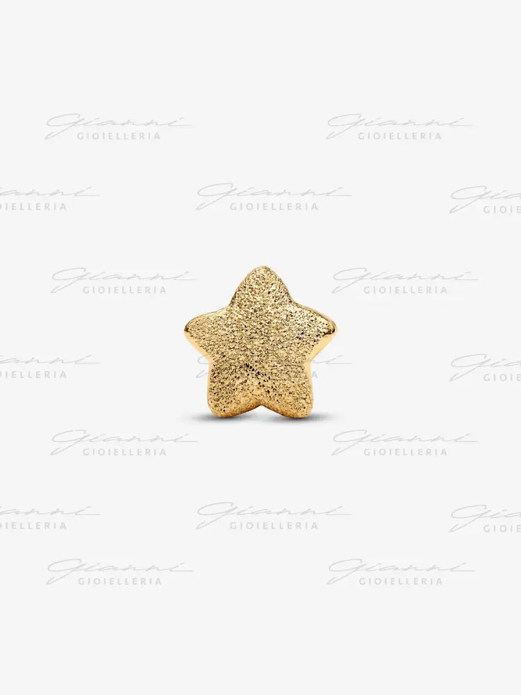 Mini Charm Pandora - Stella effetto diamantato con Placcatura in Oro Charm