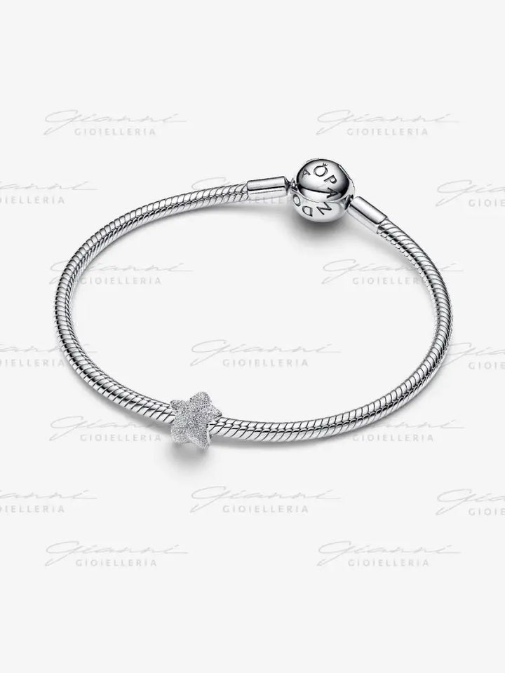 Mini Charm Pandora - Stella effetto diamantato in Argento Charm
