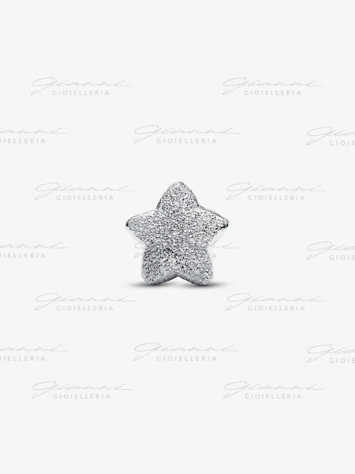 Mini Charm Pandora - Stella effetto diamantato in Argento Charm