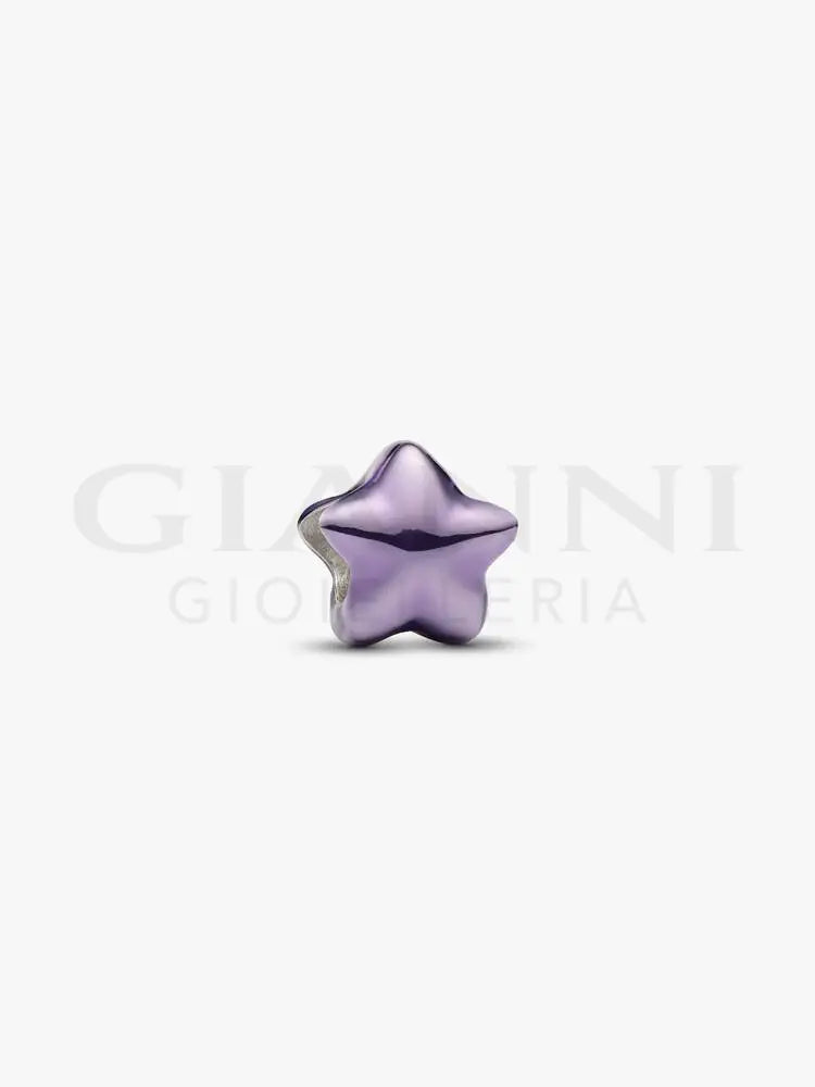 Mini Charm Pandora - Stella effetto metallico viola - Charm
