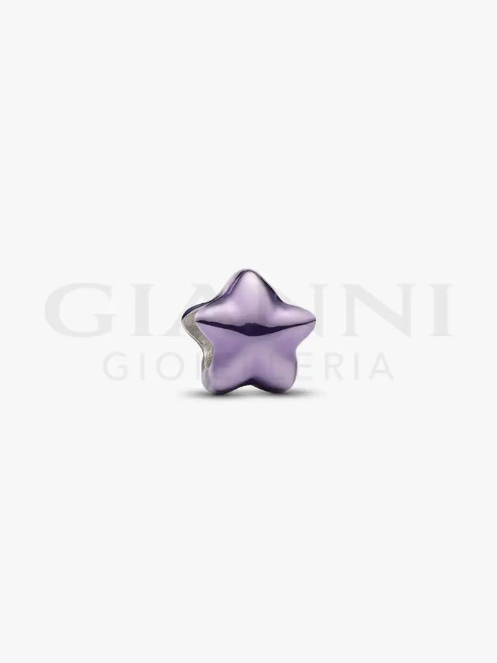 Mini Charm Pandora - Stella effetto metallico viola - Charm
