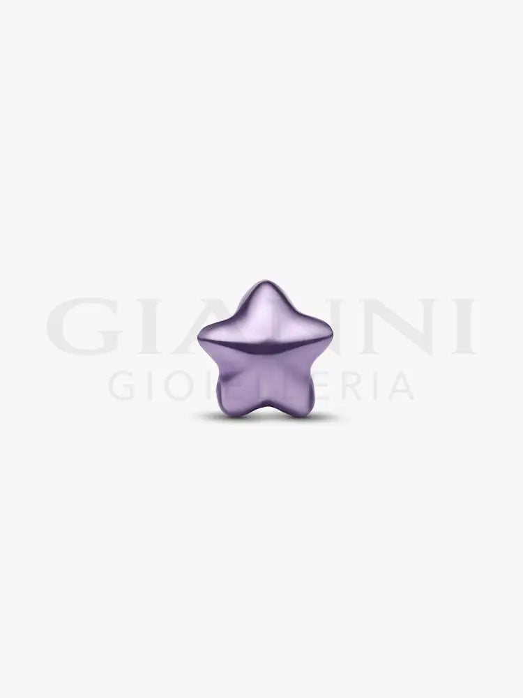 Mini Charm Pandora - Stella effetto metallico viola - Charm