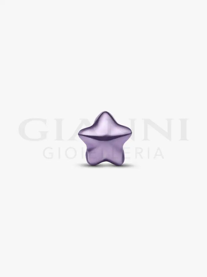 Mini Charm Pandora - Stella effetto metallico viola - Charm