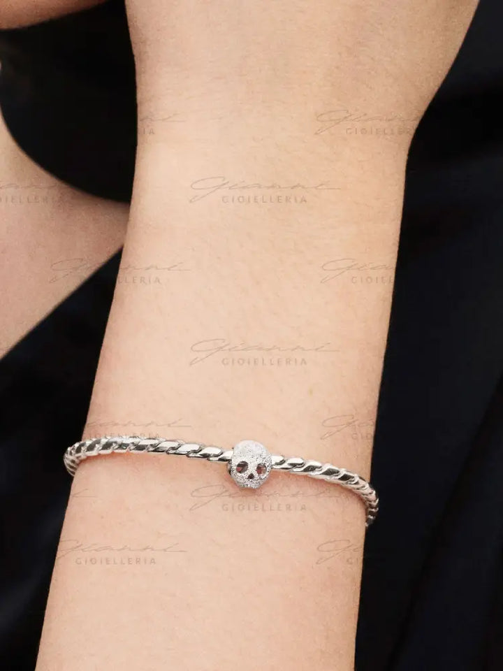 Mini Charm Pandora - Teschio effetto diamantato Charm