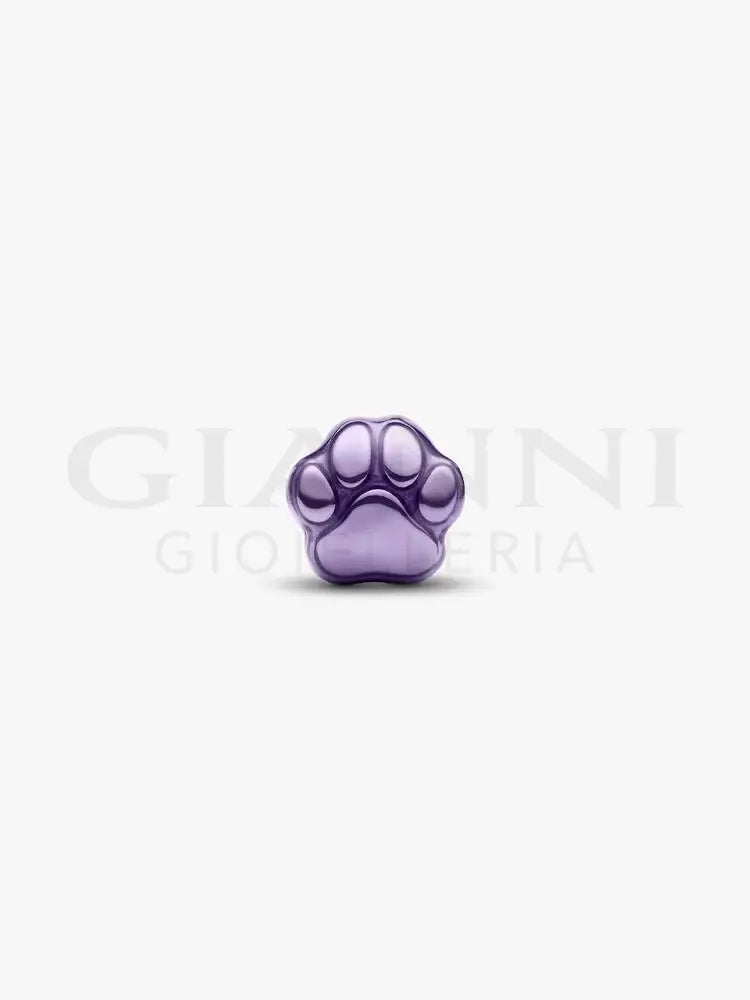 Mini Charm Pandora - Zampa effetto metallico viola - Charm