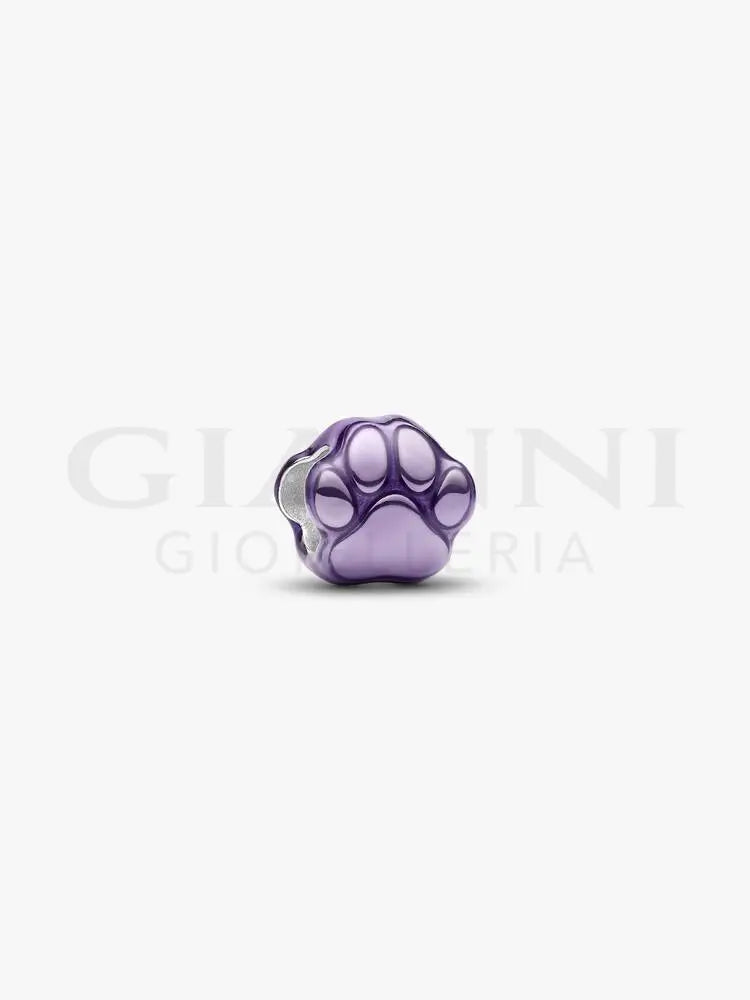 Mini Charm Pandora - Zampa effetto metallico viola - Charm