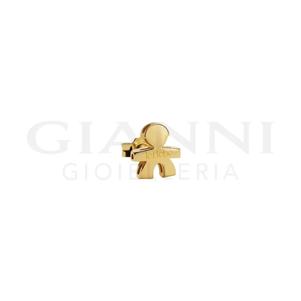 Mono Orecchino leBebé - I Tesorini con sagoma bimbo in oro giallo - Orecchini