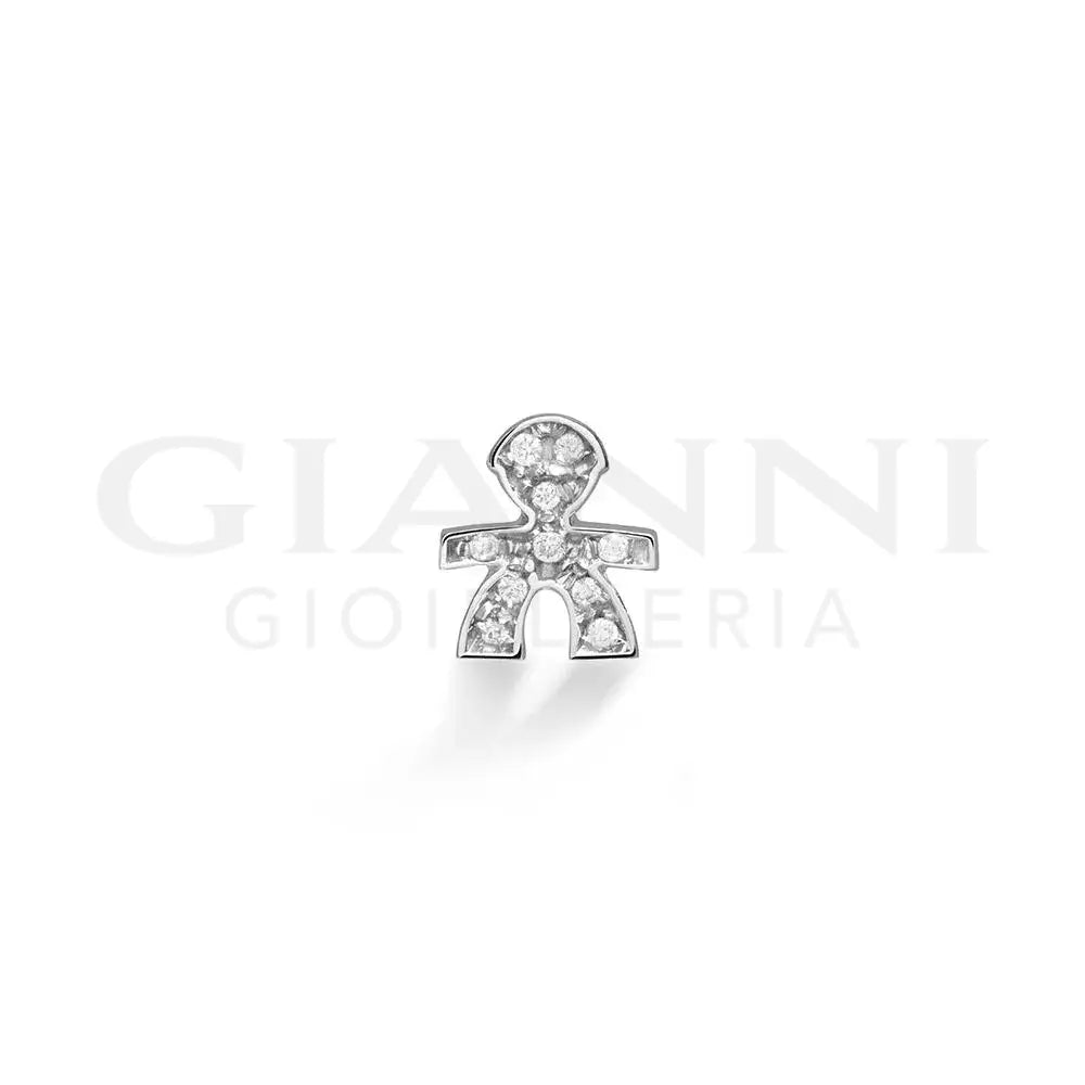 Mono Orecchino leBebé - Le Briciole da donna in Oro Bianco - Orecchini