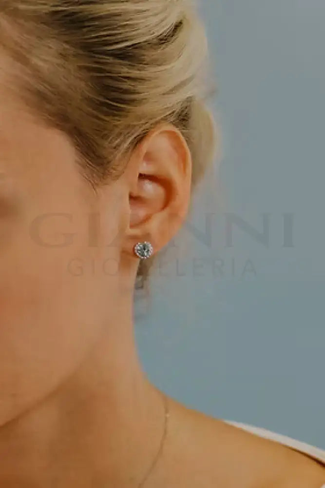Orecchini Comete - Fantasia con Acquamarina taglio Cuore e Diamanti - Orecchini