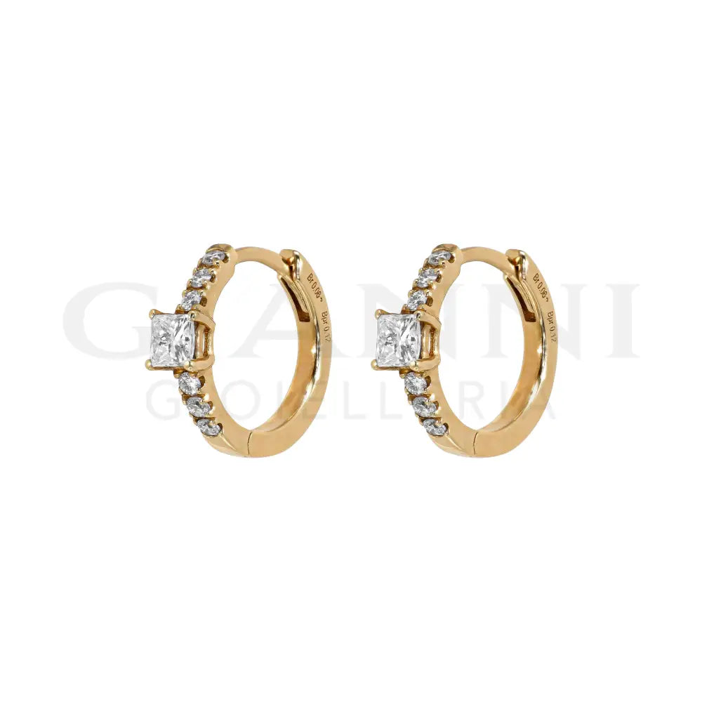 Orecchini Crivelli - Cerchietto in Oro Rosa con Diamanti Orecchini